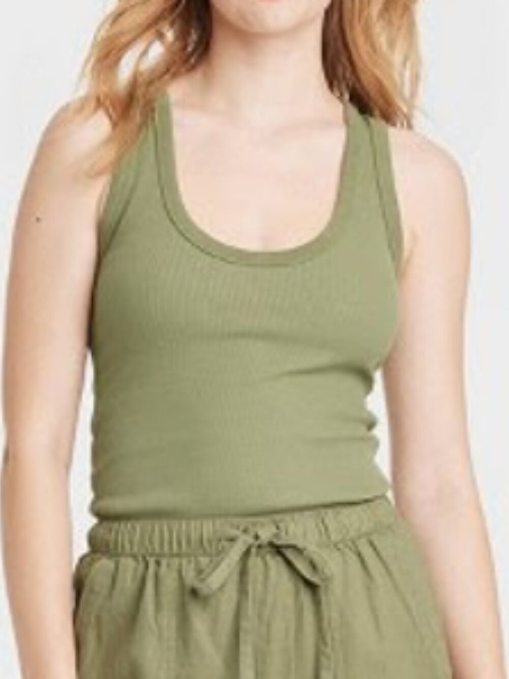 Universal Thread Tank Top in Light Olive Green